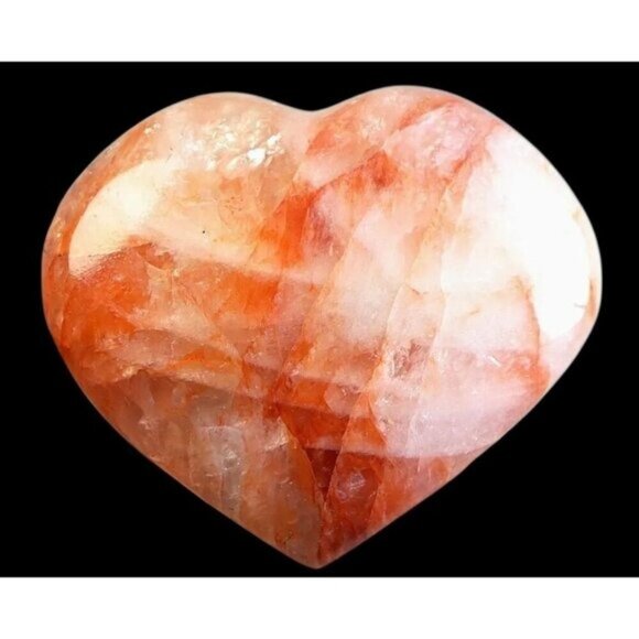 Fire Hematoid Quartz ✦ Rainbow Crystal Heart ✦ Grounding Focus Ritual NWT - Picture 10 of 13